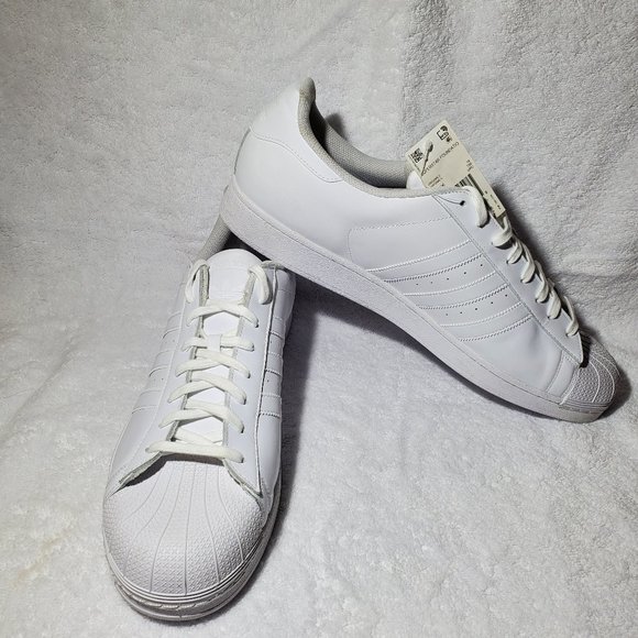 ADIDAS Men's White Superstar Legacy Sneaker, Size 19 - Picture 2 of 14